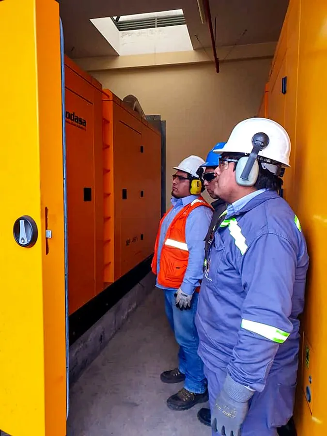 Inspección de grupo electrógeno